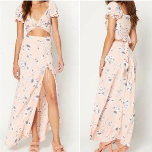 Flynn Skye Lace Up Maxi Skirt